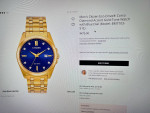 Men’s Citizen Eco-Driven Gold-Tone Blue Dial