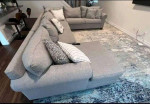Grey sectional couch