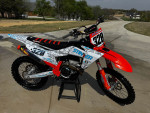 2024 KTM SX-F 350 with only 25 hours on it—practically