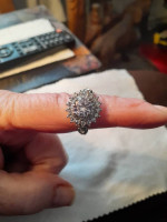 Dressy Moissanite ring size 7