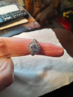 Dressy Moissanite ring size 7