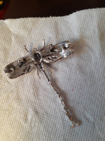 Cute sparkly dragonfly brooch