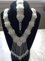 Handmade beautiful necklace set great for a bride