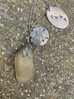 Sterling Beach Glass Necklace