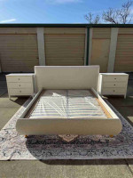Elegant Harmony King/Queen Linen Upholstery Bed- Premium Quality