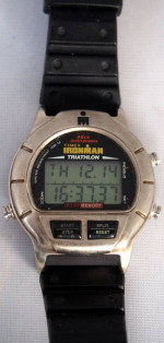 Timex Ironman Triathlon Digital Watch 20th Anniversary Silver, good co