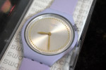 Swatch Skinlavande Dial Silicone Strap Ladies Watch, Brand new