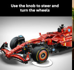 LEGO Technic Ferrari SF-24 F1 Model Car Kit - Building Set for Adults, Ages 18+ with Realistic Features - Ferrari F1 DIY Craft for Display - Gift for Graduation