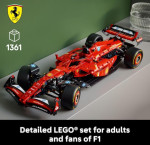 LEGO Technic Ferrari SF-24 F1 Model Car Kit - Building Set for Adults, Ages 18+ with Realistic Features - Ferrari F1 DIY Craft for Display - Gift for Graduation