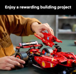 LEGO Technic Ferrari SF-24 F1 Model Car Kit - Building Set for Adults, Ages 18+ with Realistic Features - Ferrari F1 DIY Craft for Display - Gift for Graduation