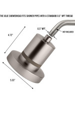 THE FILTERED SHOWERHEAD with Shower Water Filter System- High Pressure Showerhead, Hair and Skincare Accessory to Improve Beauty and Personal Care Routine (Gold)