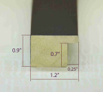 Modern Universal Wooden Stylish Frame Black and White for Paintings, Posters, Photos and Interior Posters. Frame Width 1.2" x Height 0.9"