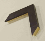 Picture Frame, Dark Brown Wood Veneer 1.2" Wide, 0.8" High.