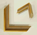 Frame, gold striped Rome, 1.1'' wide, 1.26" High.