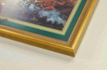 Frame, gold striped Rome, 1.1'' wide, 1.26" High.