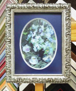 Antique Wood Picture Frame Gold and Silver. Width 1.3" x Height 0.8".