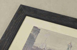 Flat Rustic Distressed Wood Picture Frame 1.7" Wide x 0.8" High.