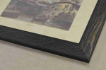 Flat Rustic Distressed Wood Picture Frame 1.7" Wide x 0.8" High.