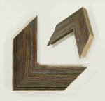 Rustic Distressed Wood Picture Frame 2.1" Wide x 0.8" High.