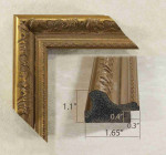 Antique Gold (Bronze), Picture Frame. Width 1.65 inches, height 1.1 inches. Polystyrene Picture Frame.