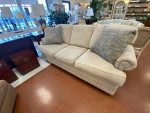 King Hickory Oatmeal Colored 3-Seat Sofa
