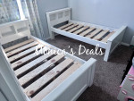 2 Twin Solid Wood Bed Frames With Slats