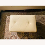 White Sectional W Storage Ottoman