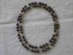 Brown freshwater pearl and Swarovski crystal necklace