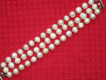 Triple Strand Freshwater Pearl Bracelet