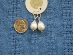 Large White Pearl Earrings