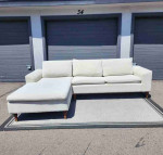 Grey Two Piece Sectional Couch