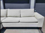 Grey Two Piece Sectional Couch