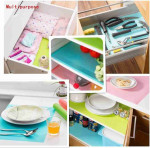 9 Pack Refrigerator Mats,Washable Fridge Mats Liners Easy to Clear Fridge Pads Mat Shelves Drawer Table Mats Refrigerator Liners for Shelves,3Red/3Green/3Blue
