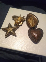 🔶 PIERCED EARRINGS  Cowboy or Cowgirl Hat - Horse - Star - Heart