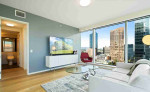 1bed 2bath Condo located in the coveted 09 stack with Floor-to-Ceiling Windows. Soak in some of the Best Views in the city that include Downtown