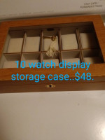 #352... wrist watch display storage case