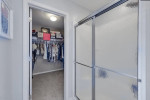 Master bedroom accommodates king sized bed