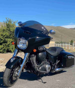 Indian Chieftain metalic black motorcycle for sale