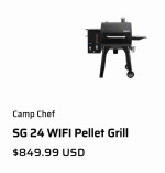 BRAND NEW - Camp Chef SmokePro SG 24 WIFI Pellet BBQ - $540
