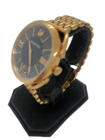 Swarovski Women's Crystalline Glam Watch - Rose Gold / Black - 35mm