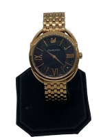 Swarovski Women's Crystalline Glam Watch - Rose Gold / Black - 35mm