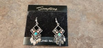 New Sunstone Sterling Silver Earrings