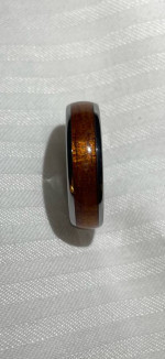 Koa Eternity Ring - Curved