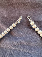 Navajo Peyote Water Bird Squash Necklace - Silver/Turquoise/Coral