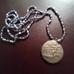 Saint Christopher surf surfing protection pendant necklace  chain