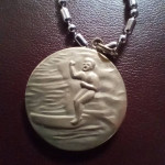 Saint Christopher surf surfing protection pendant necklace  chain