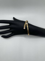 14k diamond and pearl bracelet