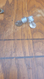 Really cool round silver earrings