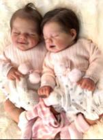 Adorable twins silicone baby doll