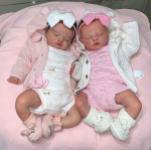 Adorable twins silicone baby doll